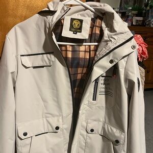 Men's Beige Raincoat